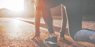 person about to go for a run