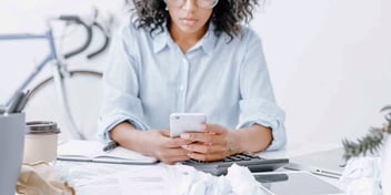 woman recalculating child support after income loss