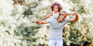 dad and daughter enjoy a day together