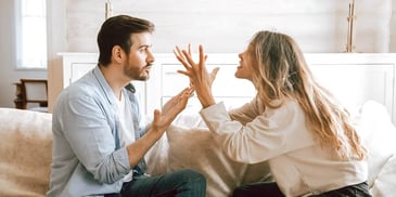 couple in a heated argument