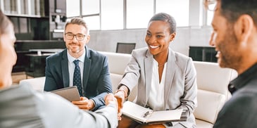 professionals in a business meeting