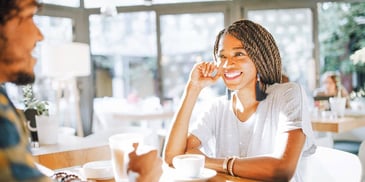 two people on a date