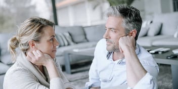 Exes have a serious conversation about spousal support