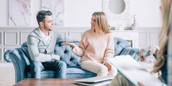 couple on couch during mediation 