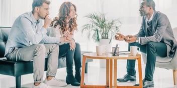 couple at mediation or counseling