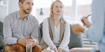 Couple works with a mediator during their divorce
