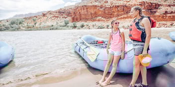 Kids get ready for a kayaking trip