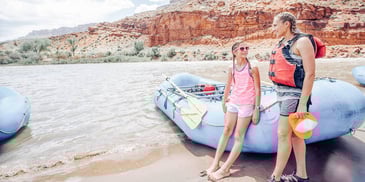 Kids get ready for a kayaking trip