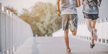 training partners or couple running together