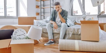 man moving out marital home