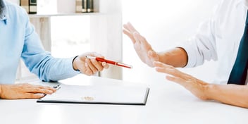 person refusing to sign a document