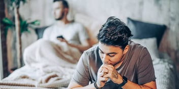 Same sex couple in an argument