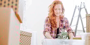Woman moves into her own home after divorce