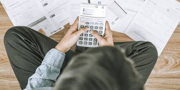 adding on a calculator