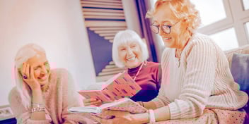 Women enjoying a book club